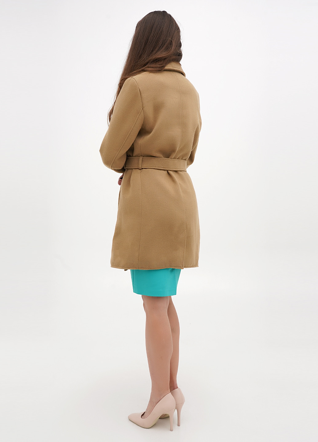 Темно-бежевое демисезонное Пальто двубортное H&M