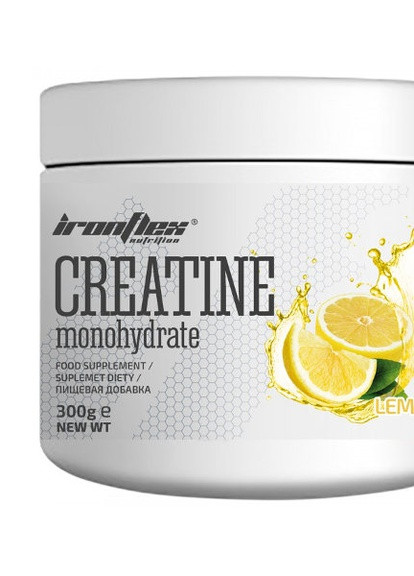 Креатин моногидрат IronFlex Nutrition Creatine Monohydrate 300 g (Lemon) Iron Flex (254371844)