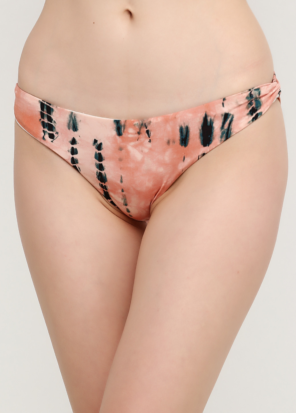 Персиковые купальные трусики с абстрактным узором H&M
