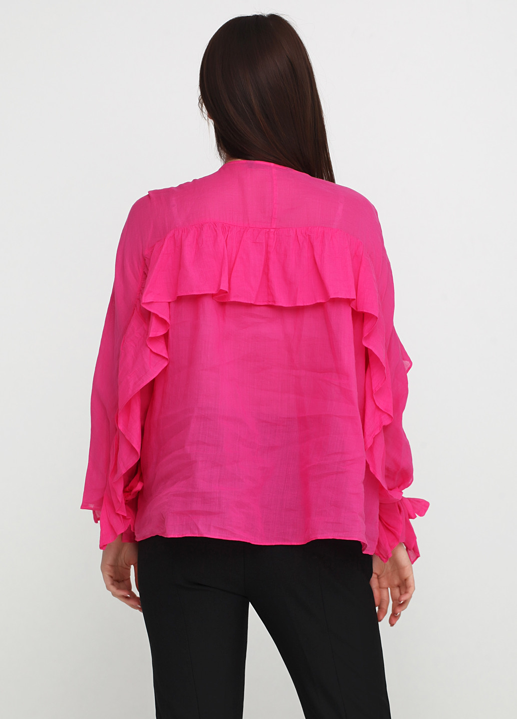 Малиновая демисезонная блуза Zara