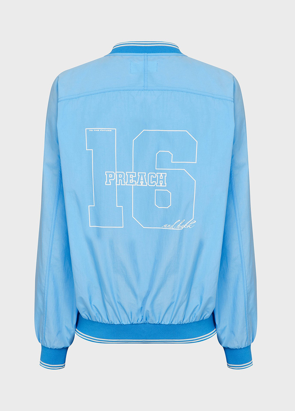 Блакитний світшот Preach логотип без декору (332382439)