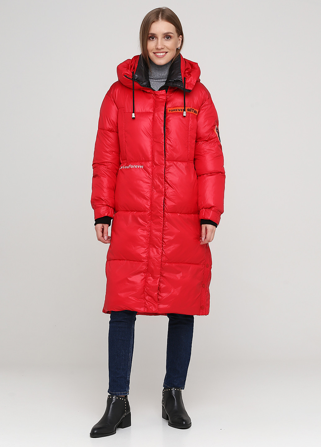Красная зимняя куртка Xinxinfengge