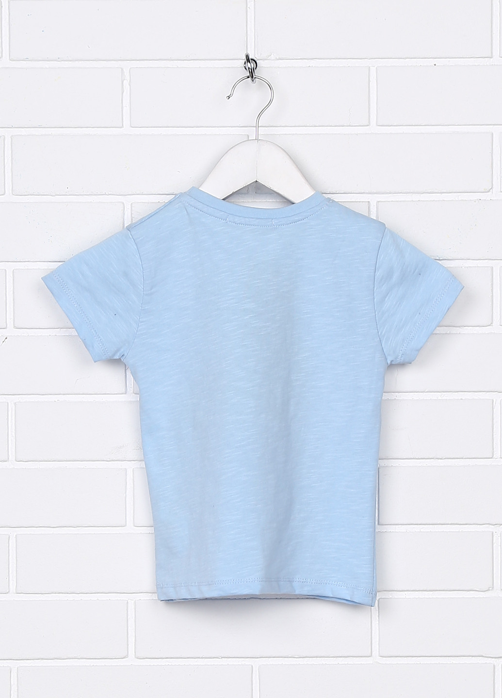 Голубая летняя футболка с коротким рукавом Toontoy