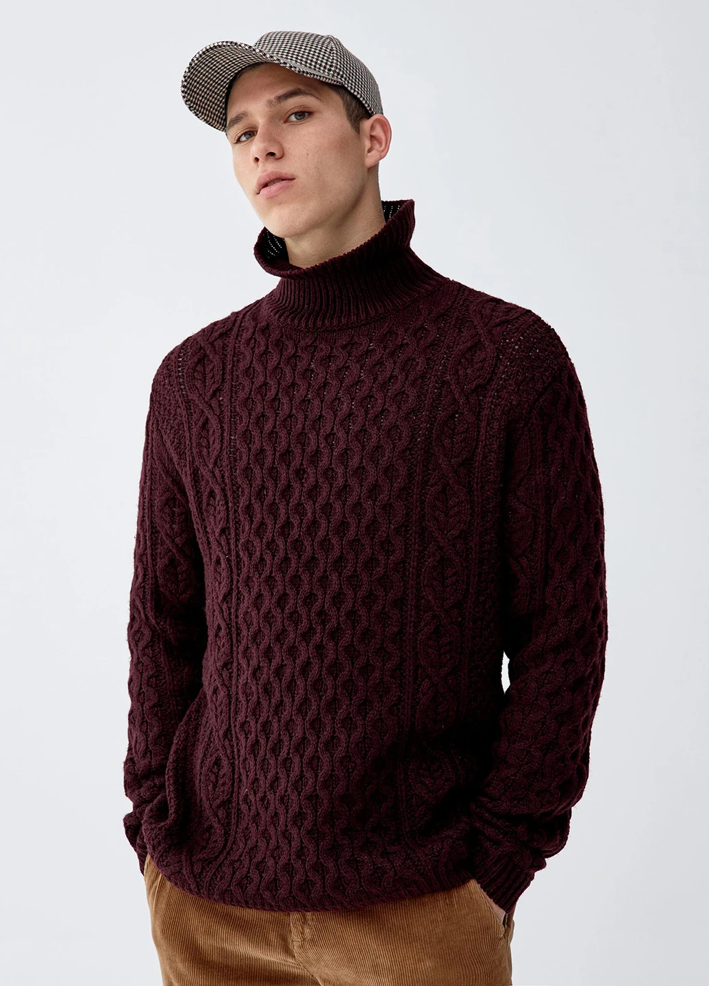 Фіолетовий демісезонний светр Pull & Bear