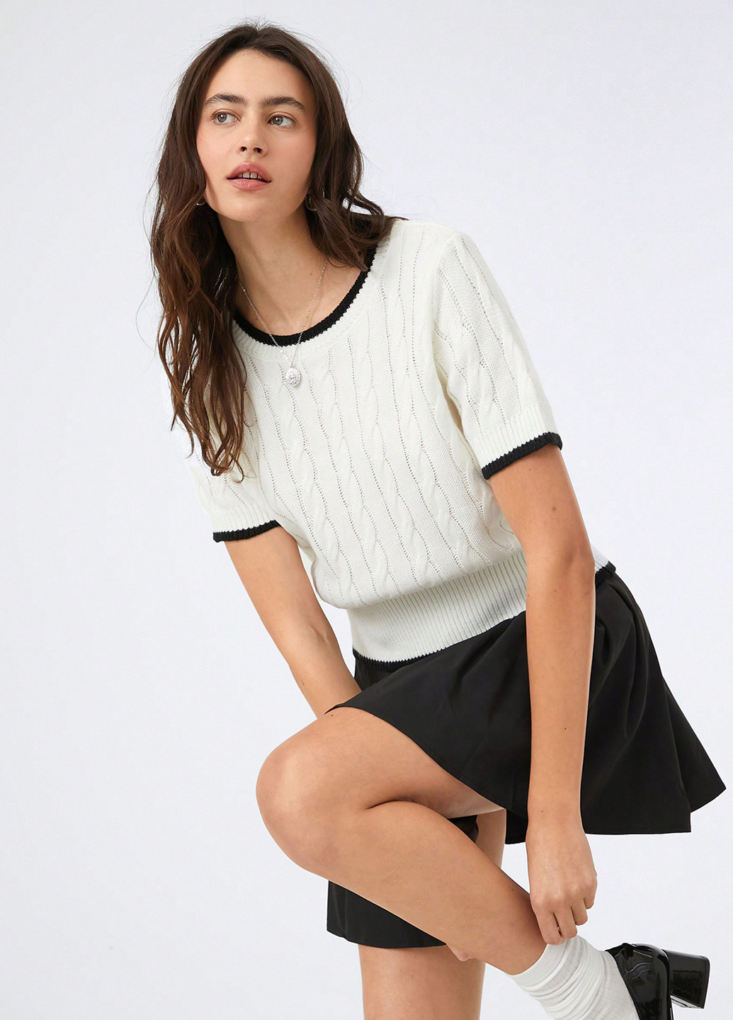 Білий демісезонний джемпер джемпер SHEIN