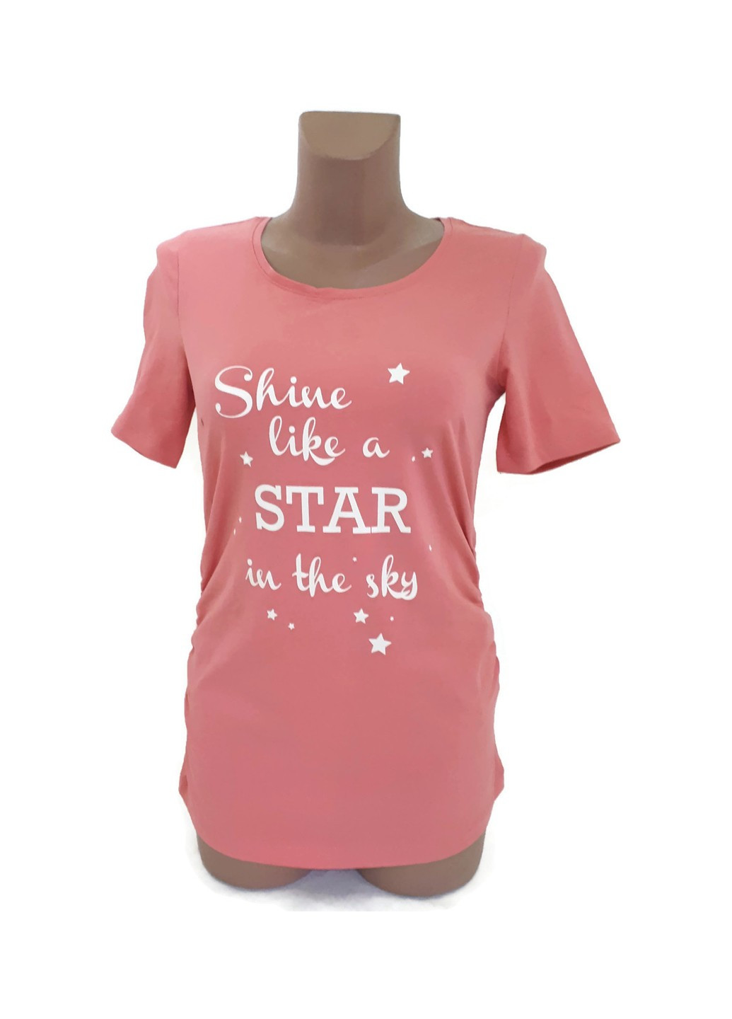 Розовая всесезон футболка для беременных Esmara