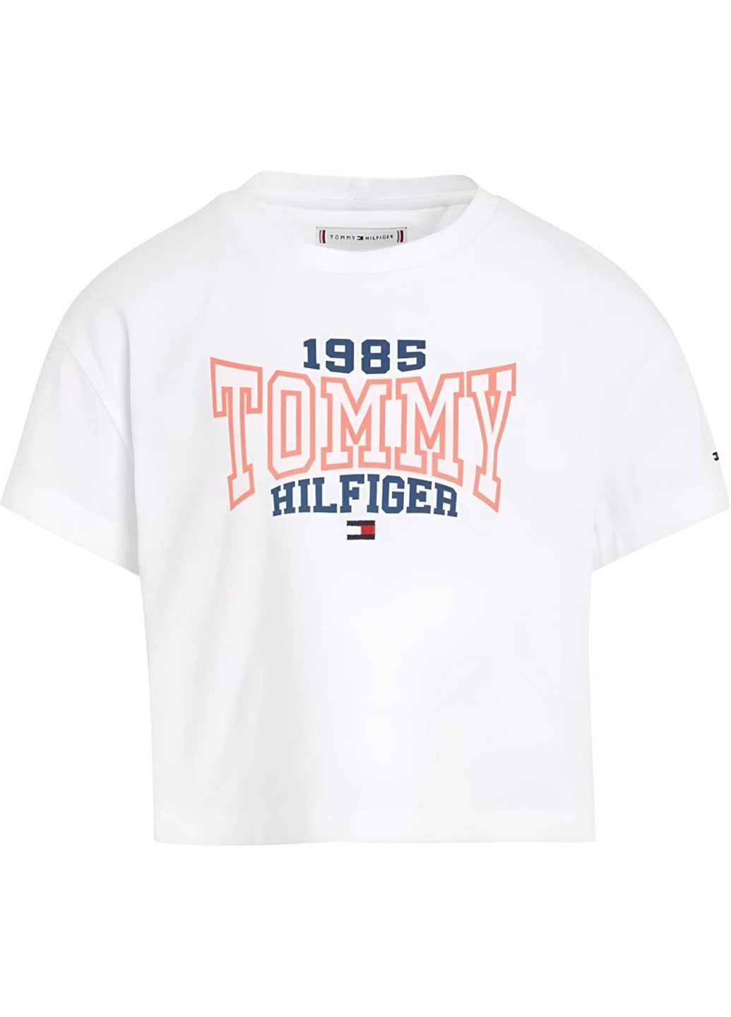 Белая летняя футболка Tommy Hilfiger