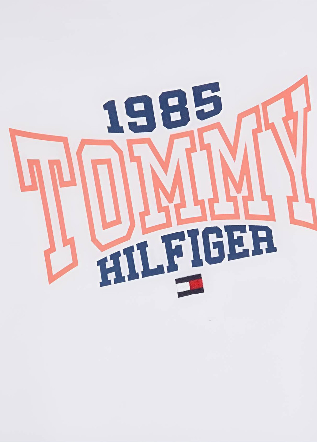 Белая летняя футболка Tommy Hilfiger