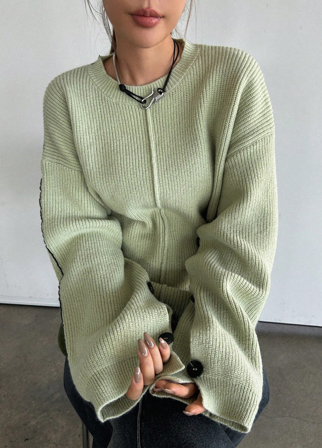 М'ятний демісезонний джемпер джемпер SHEIN