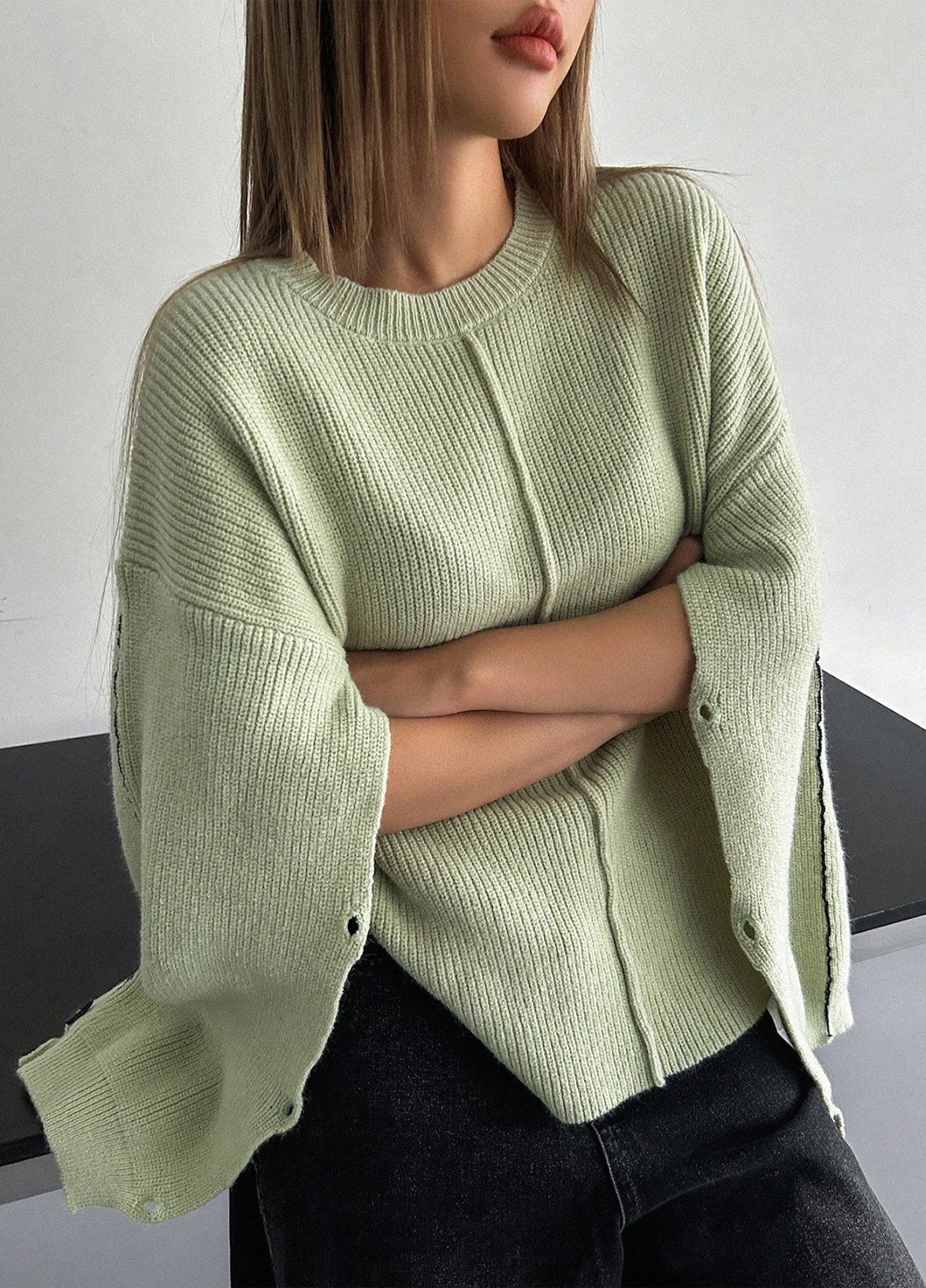 М'ятний демісезонний джемпер джемпер SHEIN