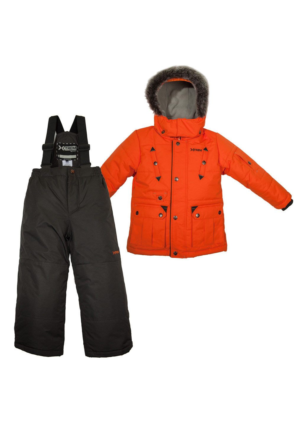 Оранжевый демисезонный комплект (куртка, комбинезон) X-Trem by Gusti