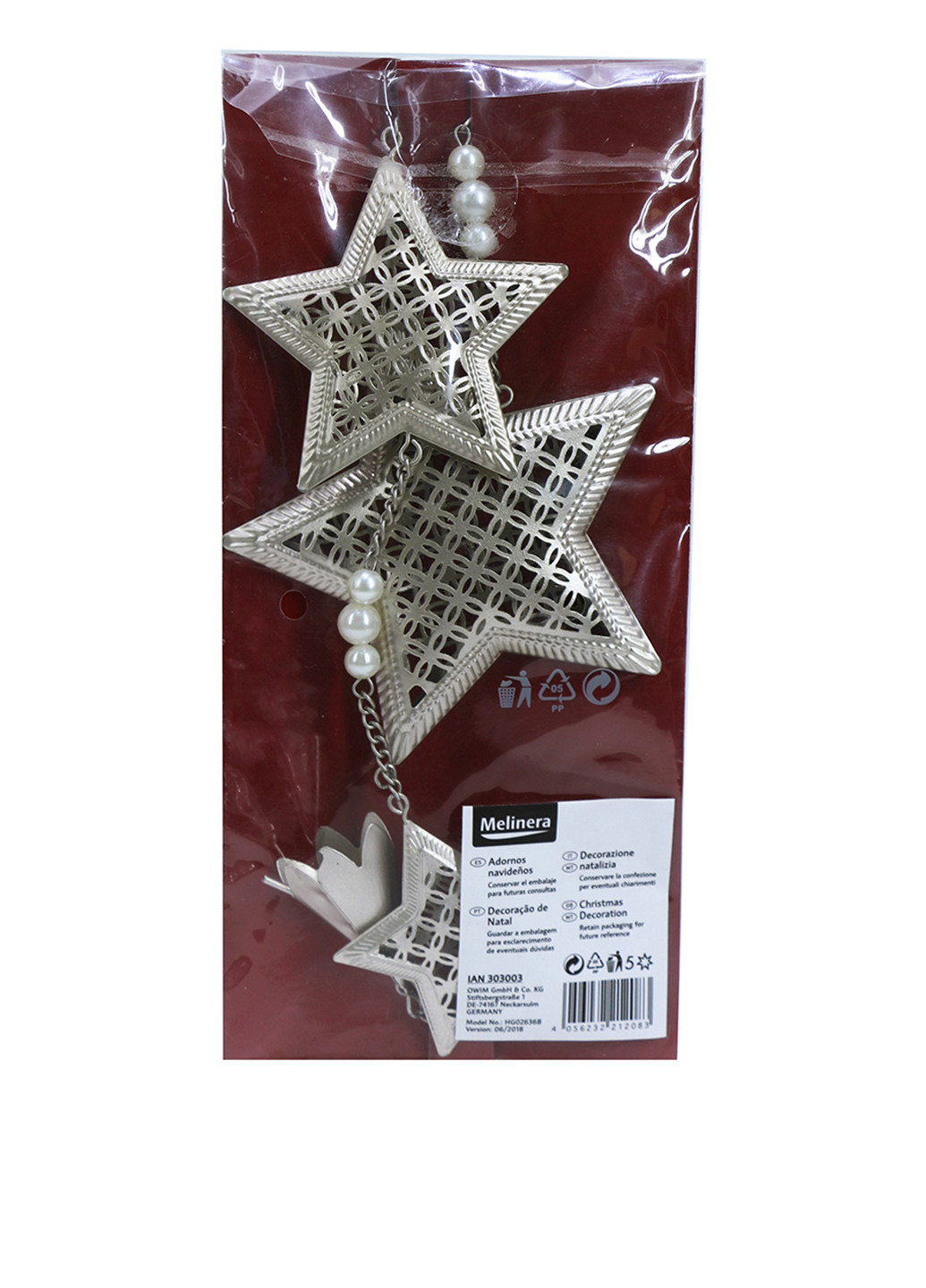 Новогоднее украшение Звезды, 65 см Melinera (155760305)