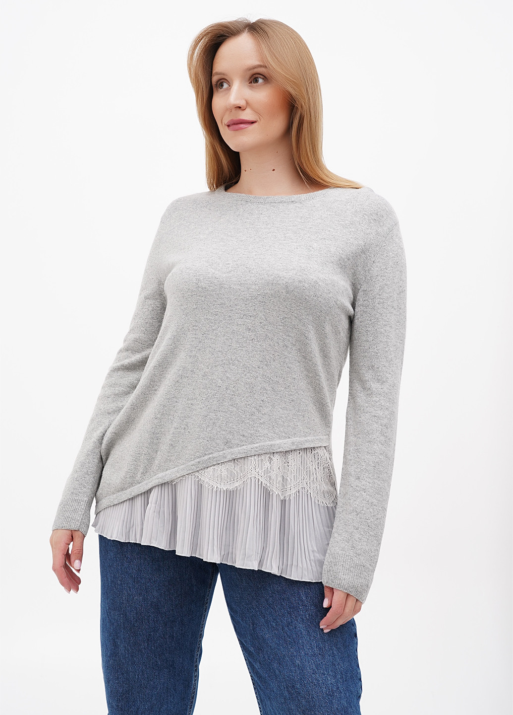 Сірий демісезонний джемпер джемпер Sassofono