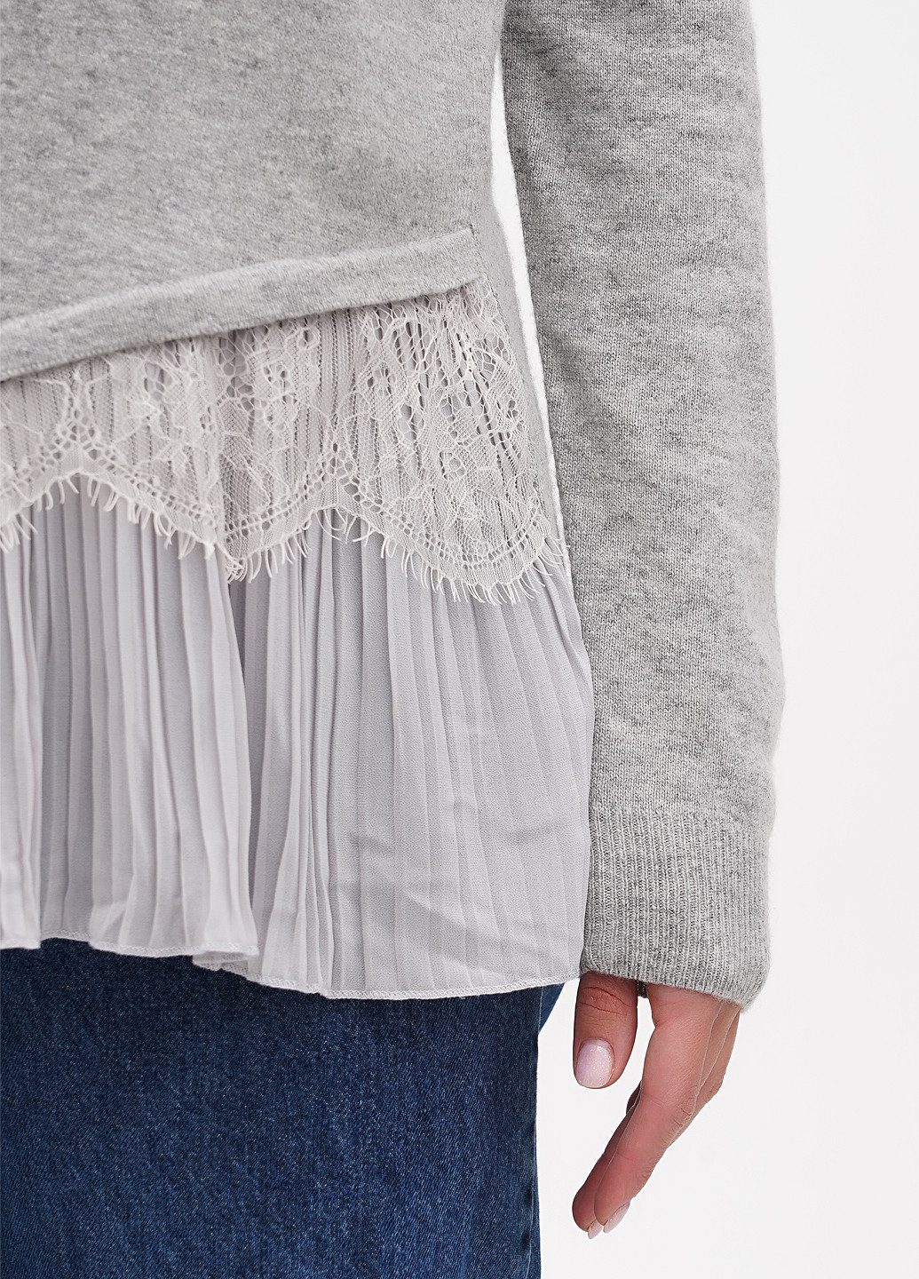 Сірий демісезонний джемпер джемпер Sassofono