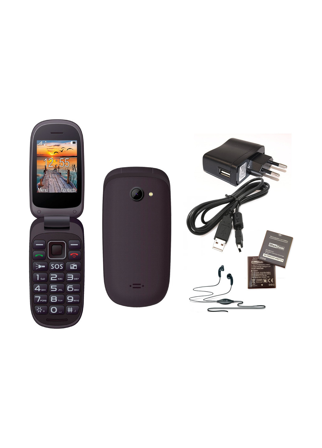 Мобільний телефон Maxcom mm818 black (135923806)