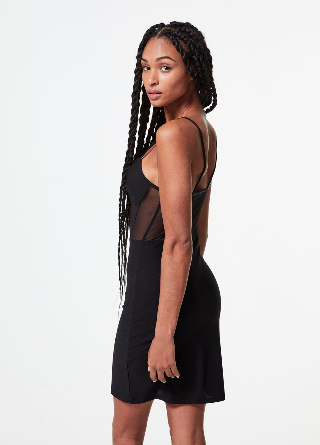 Чорна кежуал сукня сукня-комбінація Jennyfer однотонна