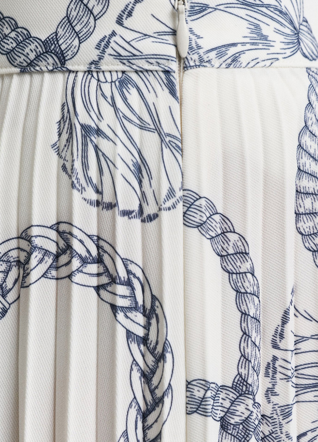 Белая кэжуал с геометрическим узором юбка Gant плиссе