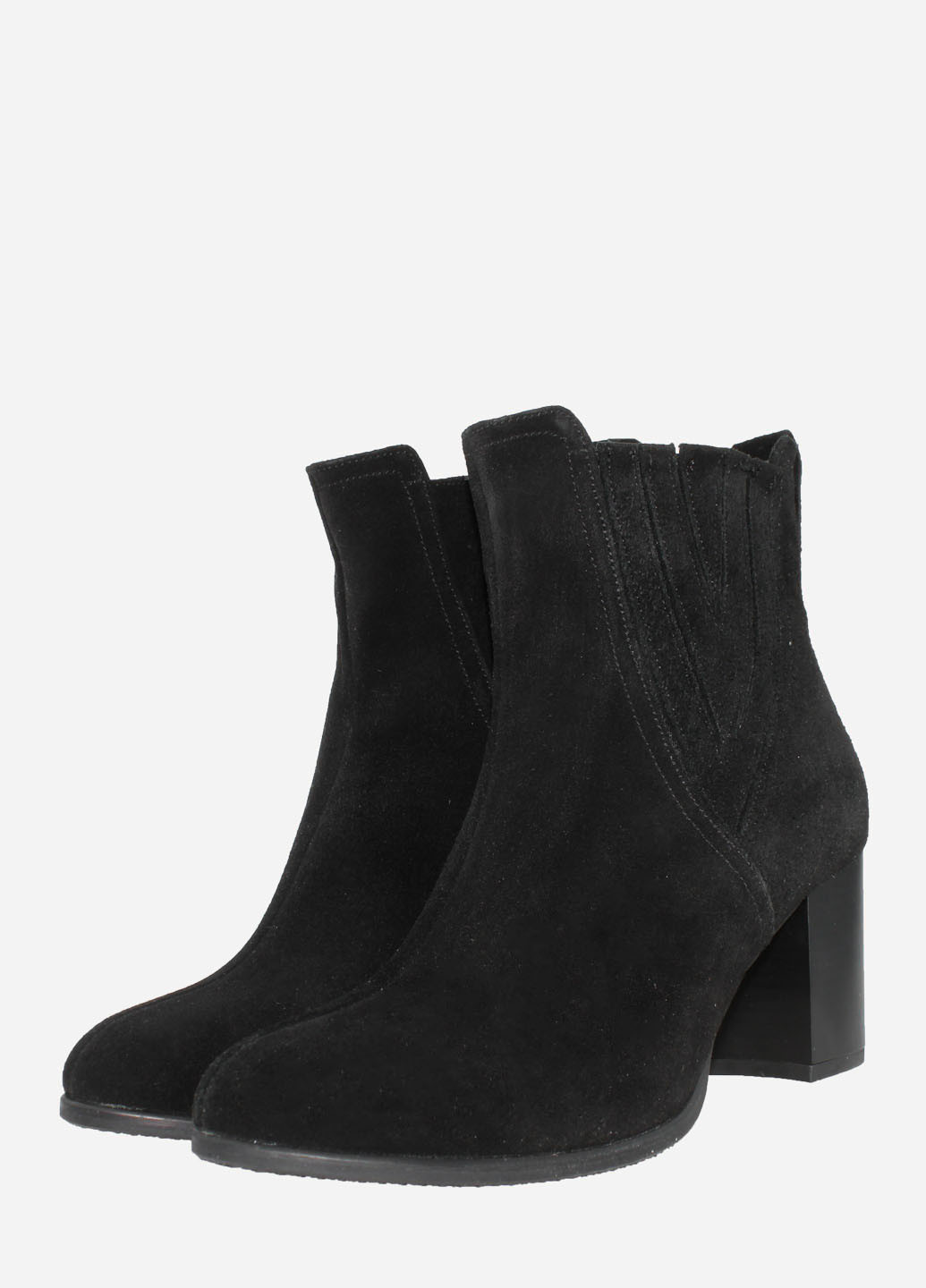 Осенние ботинки re2394-11 черный El passo из натуральной замши