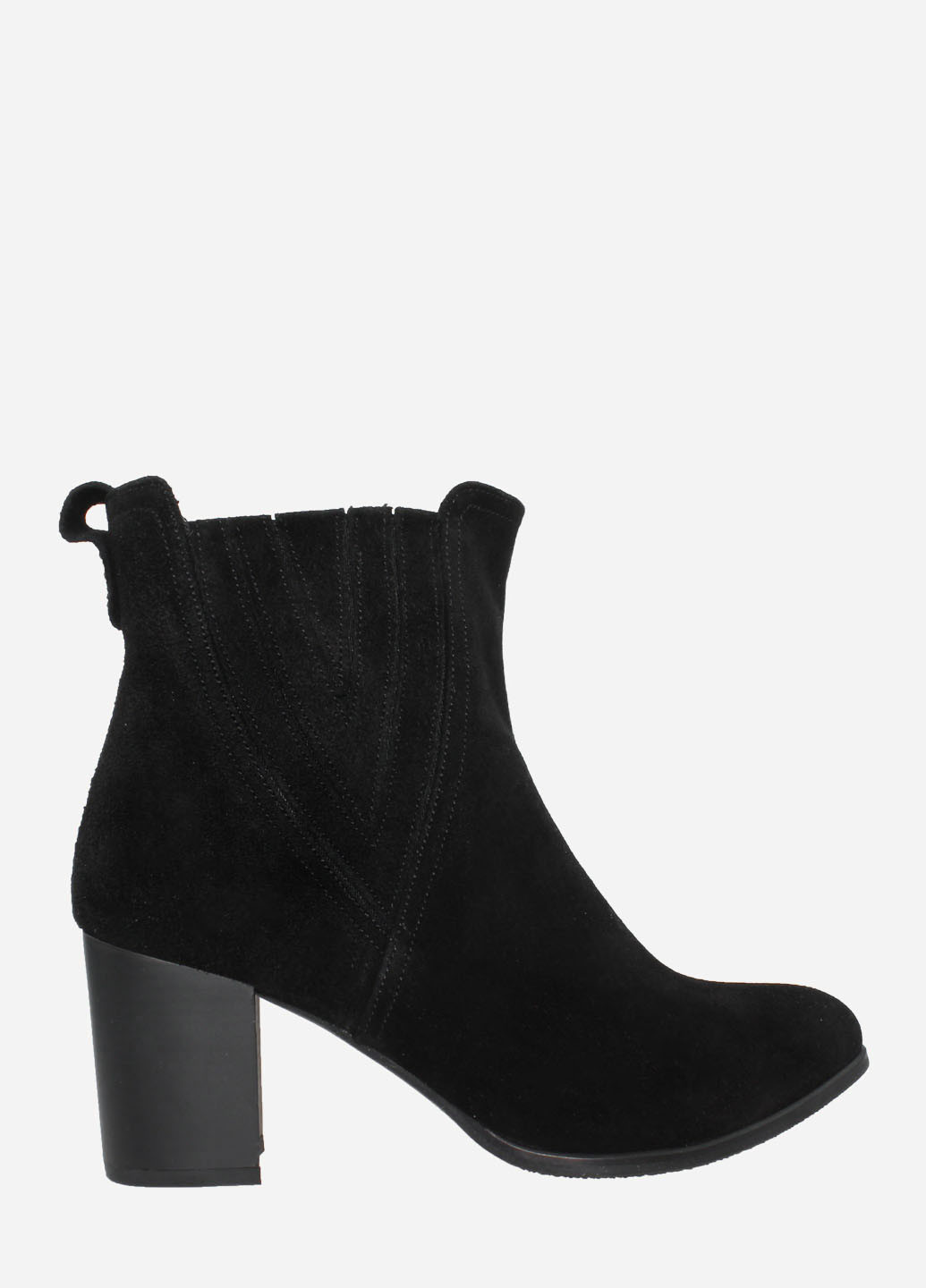 Осенние ботинки re2394-11 черный El passo из натуральной замши