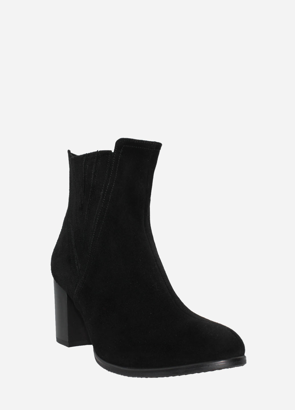 Осенние ботинки re2394-11 черный El passo из натуральной замши