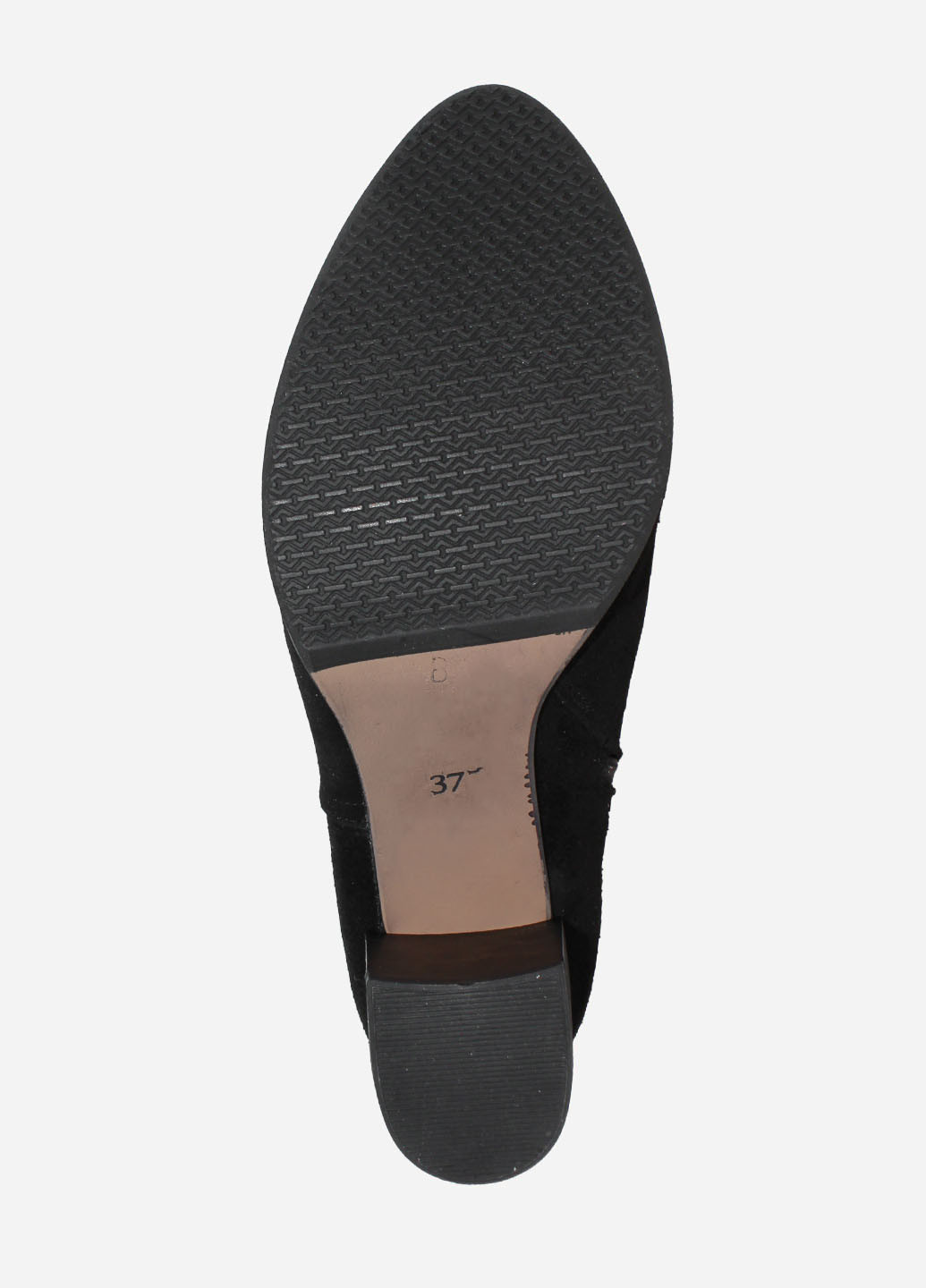 Осенние ботинки re2394-11 черный El passo из натуральной замши