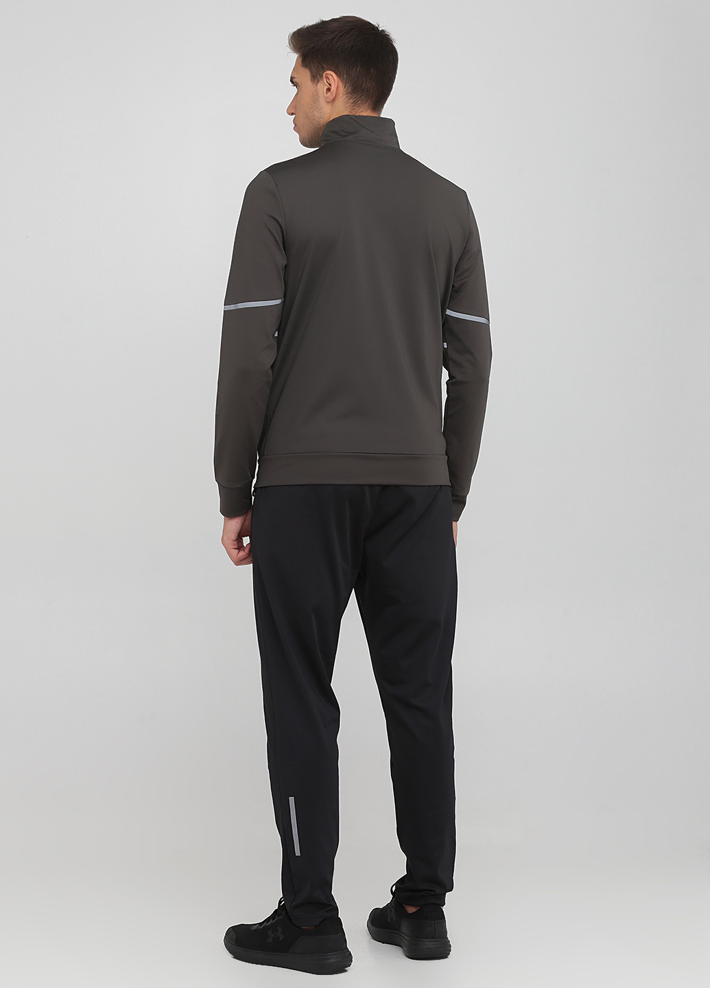Темно-сірий демісезонний костюм (кофта, штани) брючний DMR-X
