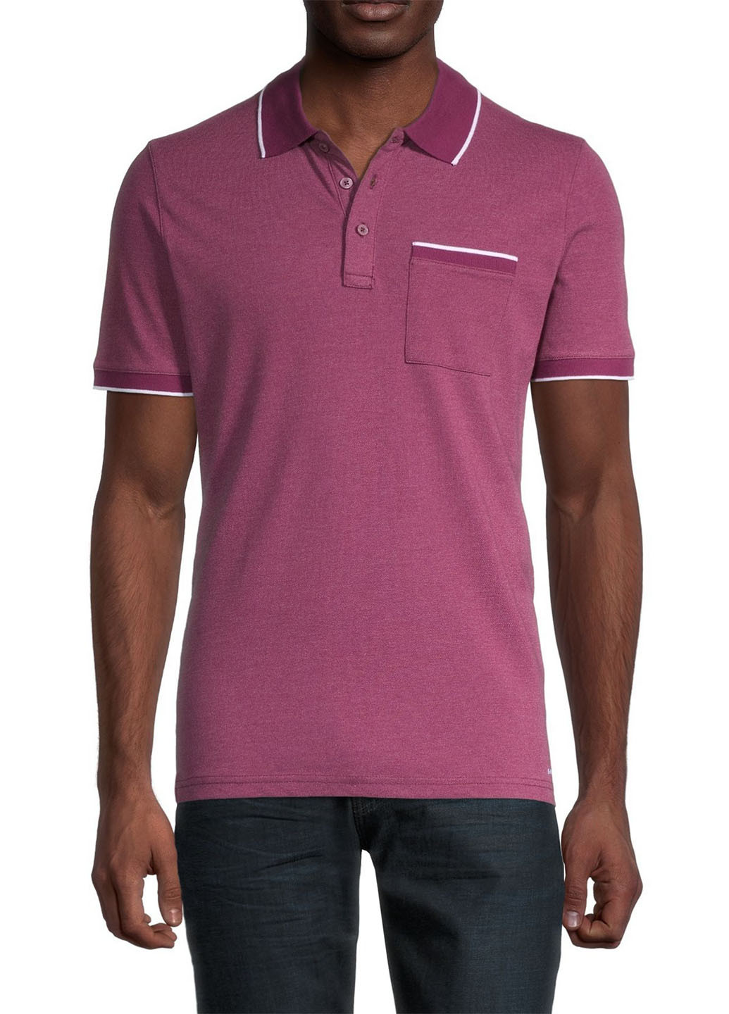 Фиолетовая футболка-поло для мужчин Michael Kors однотонная