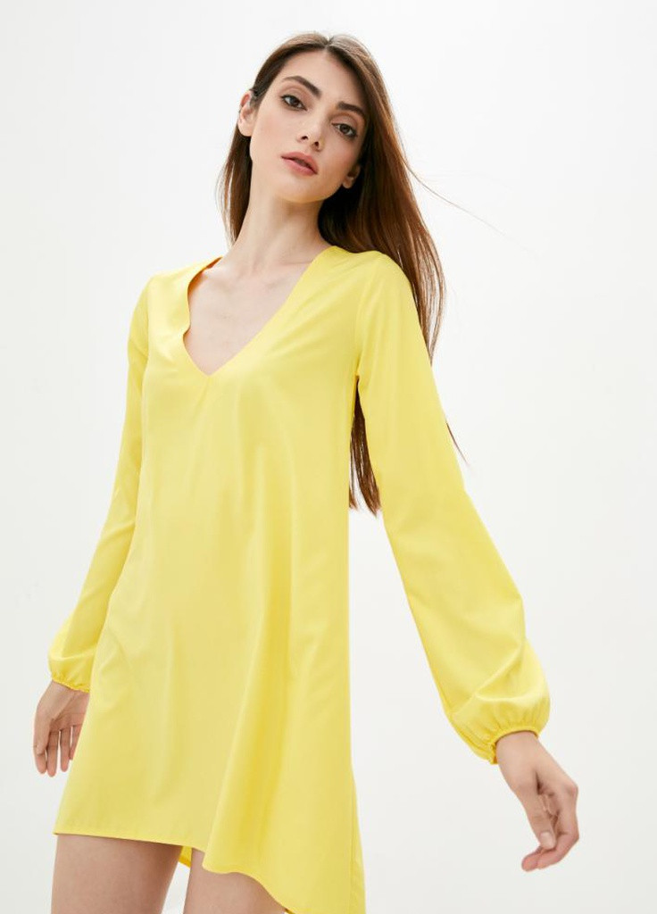 Жовта демісезонна жіноча блузка-туніка dolan Podium