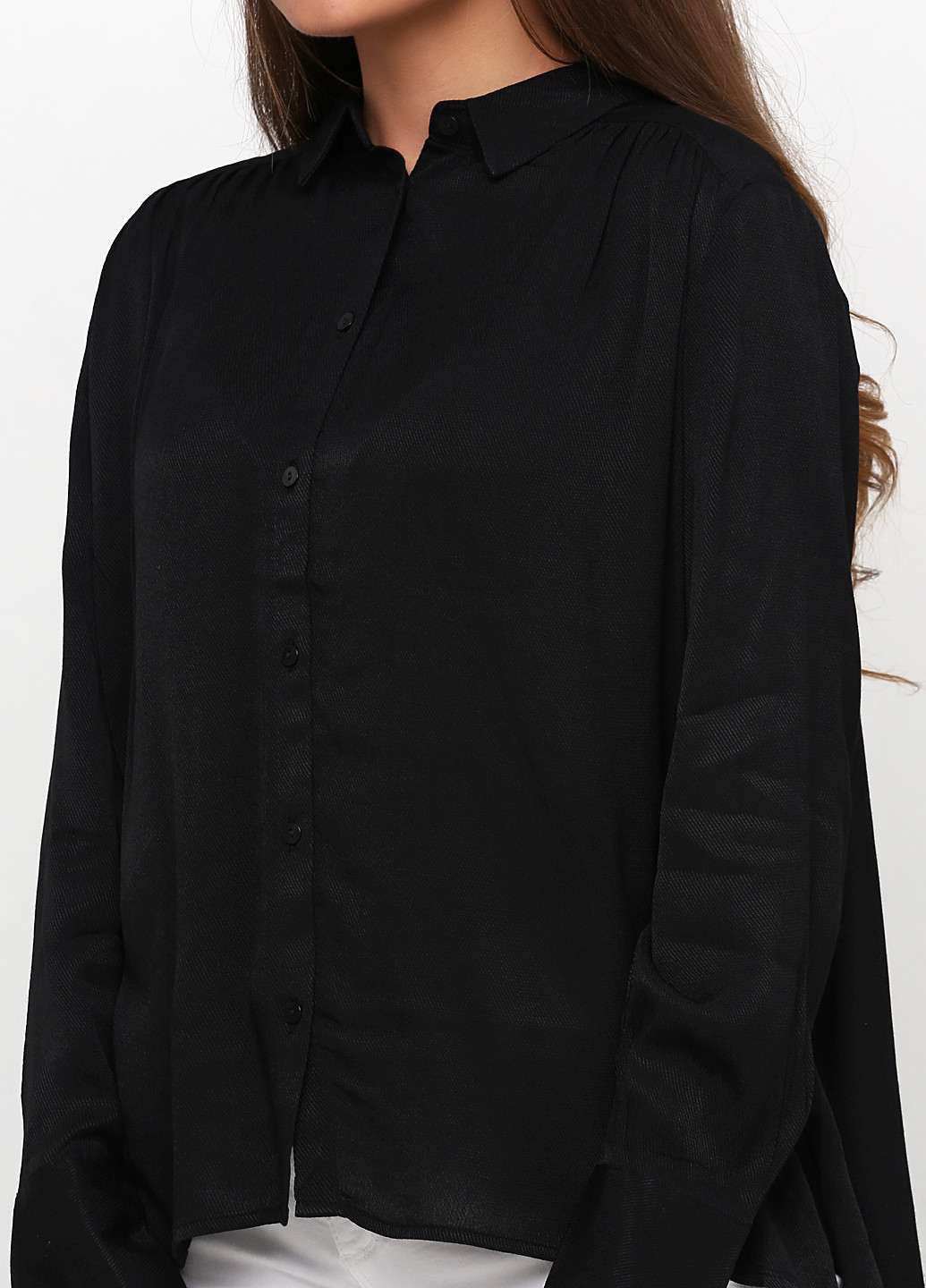 Черная демисезонная блуза Saint Tropez