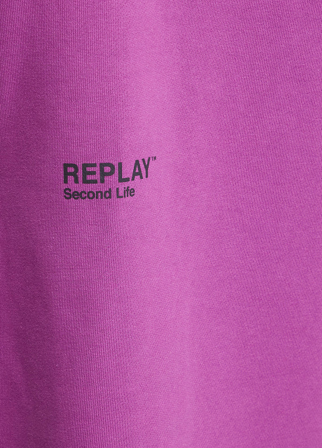 Сиреневое кэжуал платье платье-свитер Replay с логотипом