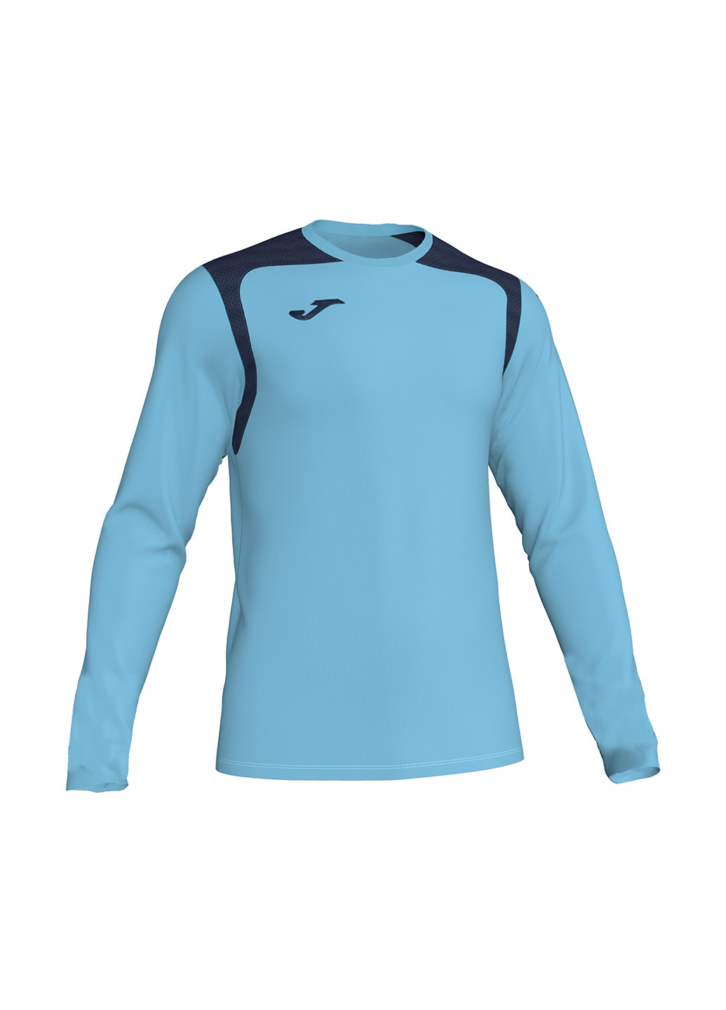 Голубой демисезонный спортивный лонгслив Joma с логотипом