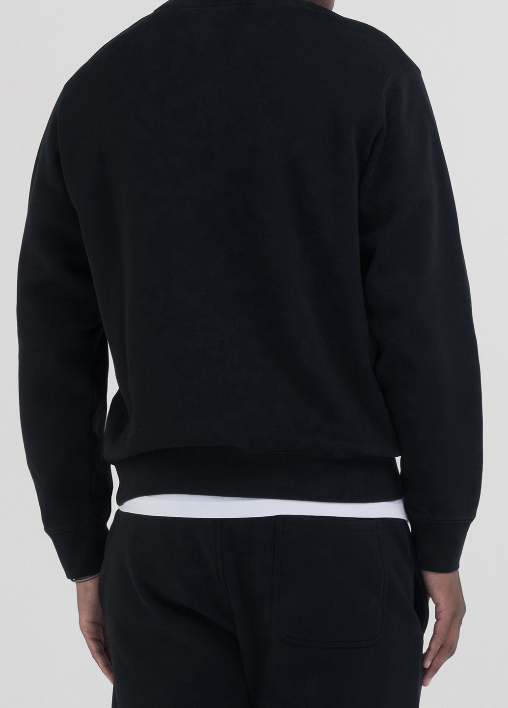 Чорний світшот Replay однотонний без декору (315033664)