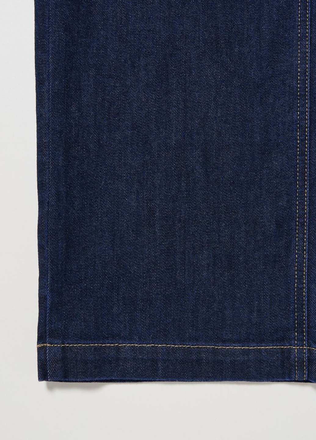 Синие демисезонные палаццо, прямые джинсы Uniqlo