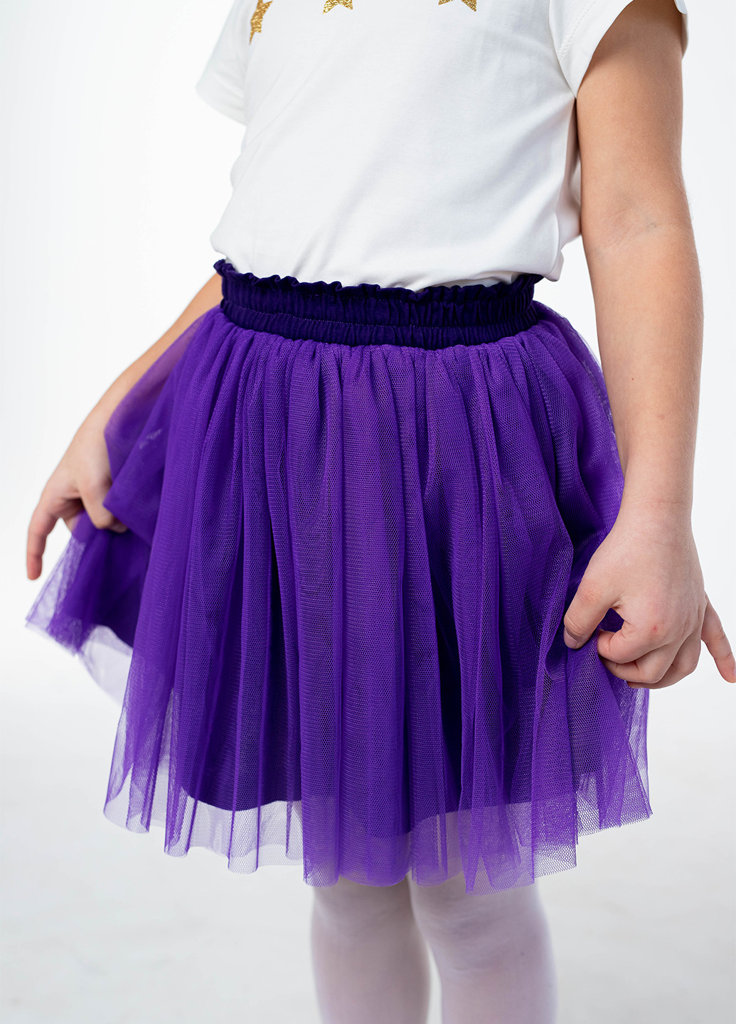 Фиолетовая кэжуал однотонная юбка Vidoli клешированная