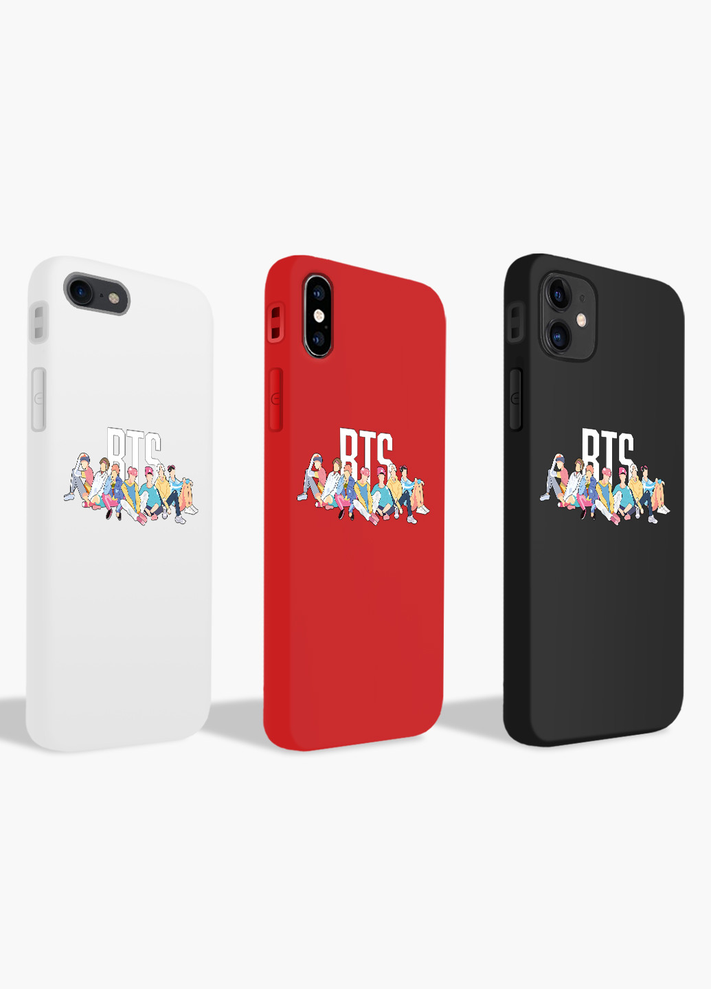 Чехол силиконовый Apple Iphone Xr БТС (BTS) (8225-1061) MobiPrint (219347232)