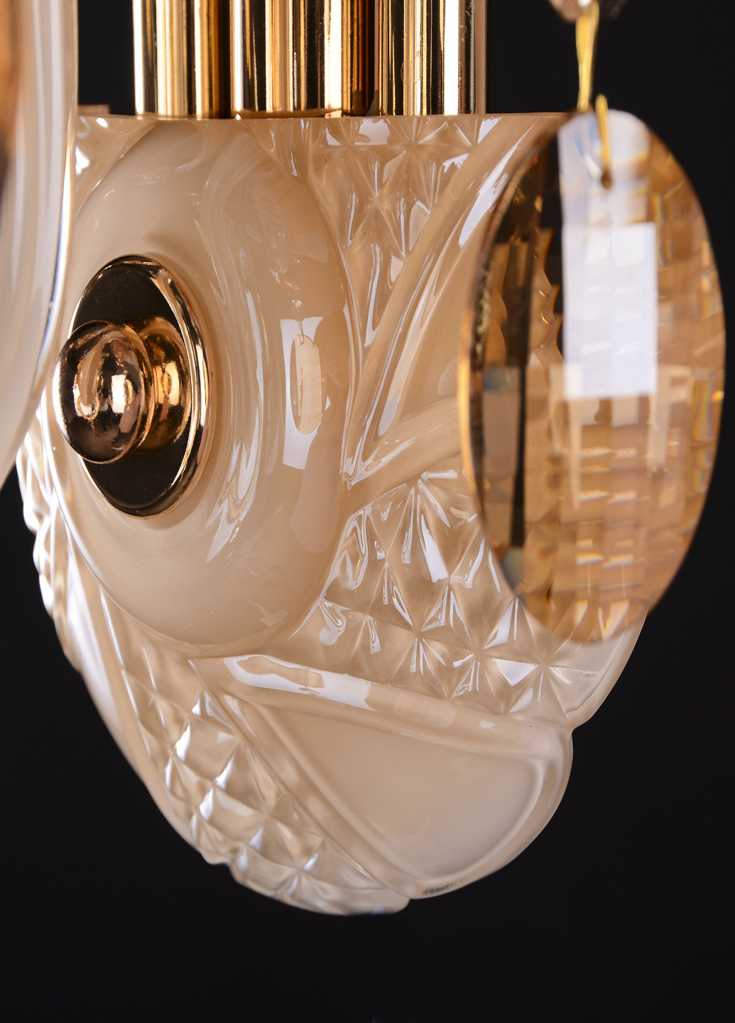 Бра настінне накладне кришталеве свічка класичне BCL-379W/1 E14 Brille (220133420)