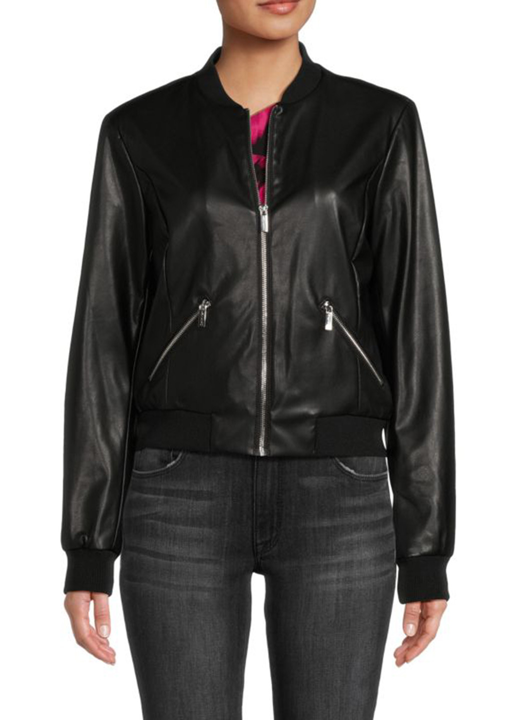 Черная демисезонная куртка Calvin Klein