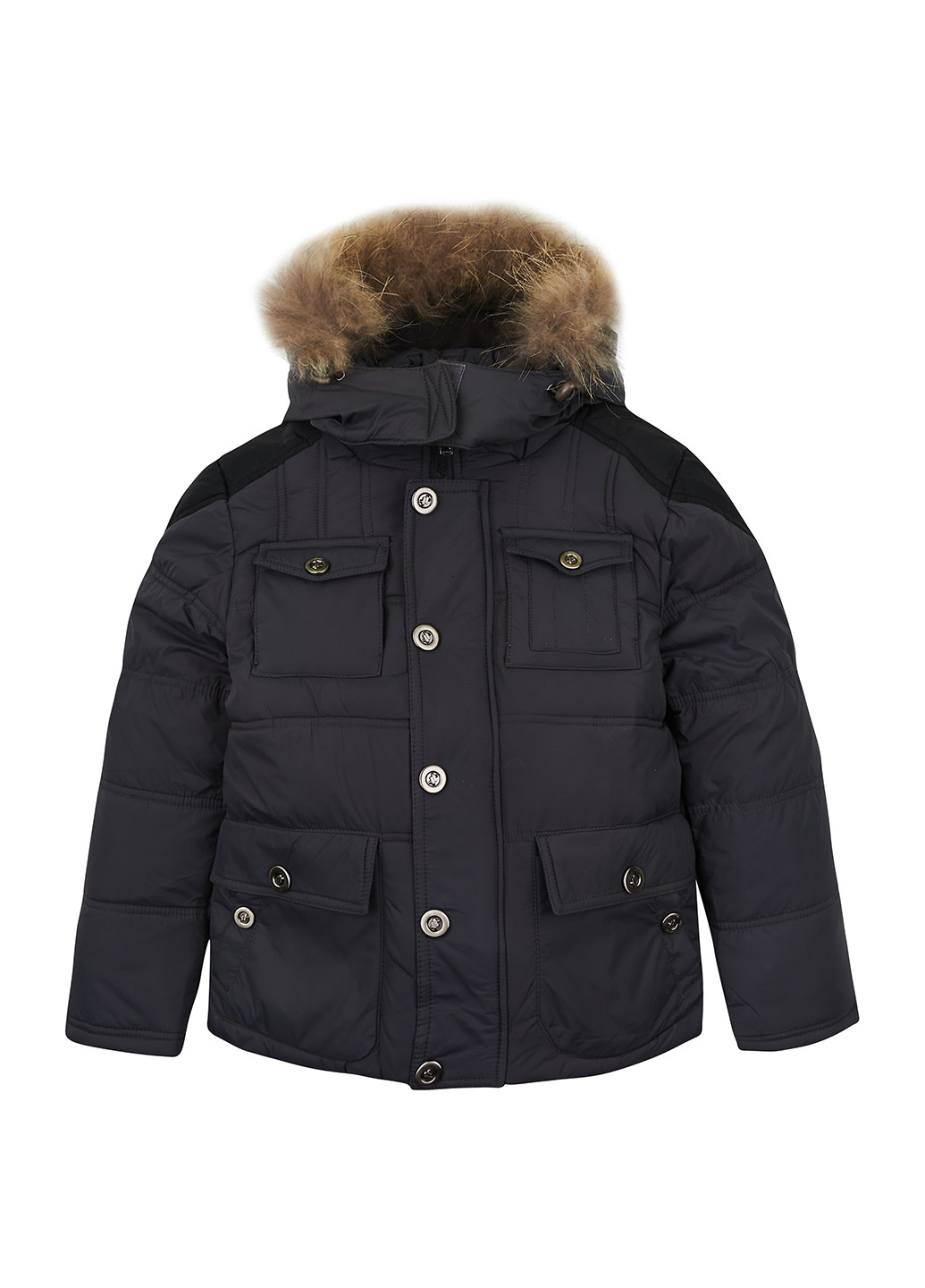 Серая зимняя комплект (куртка, жилет) Ohccmith