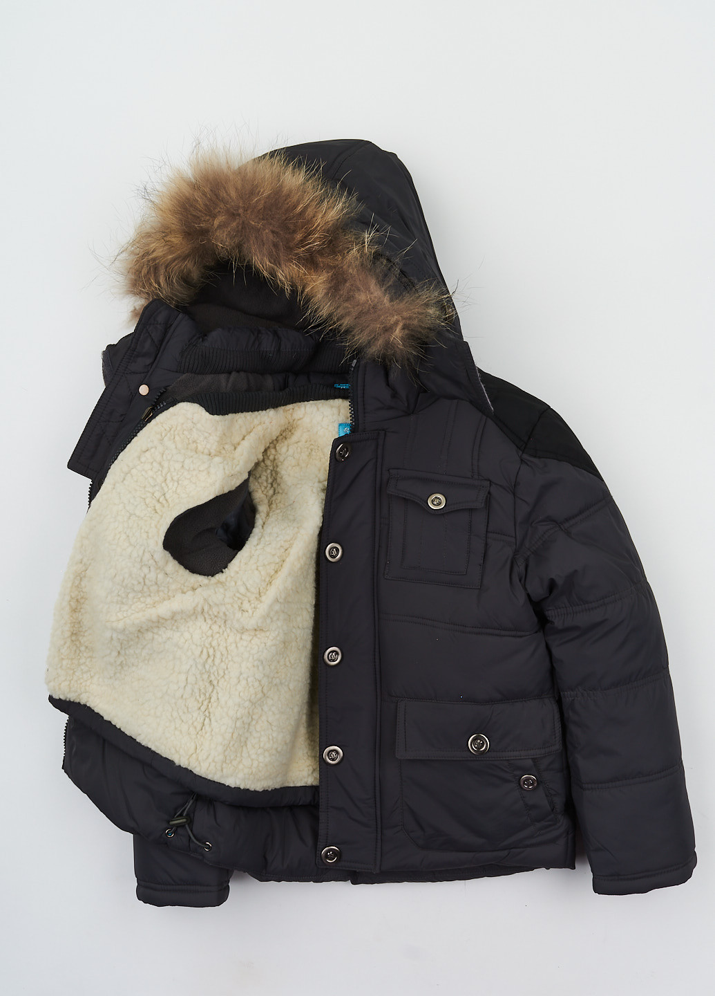 Серая зимняя комплект (куртка, жилет) Ohccmith