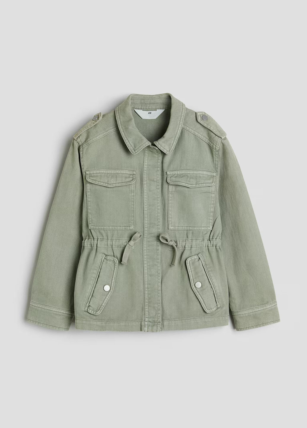 Оливковая демисезонная куртка H&M