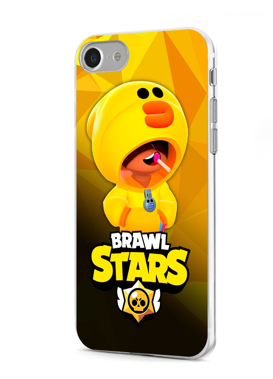 Чохол силіконовий Apple Iphone Xs Леон Качка Курча Бравл Старс (Leon Sally Brawl Stars) (8938-1020) MobiPrint (219288234)