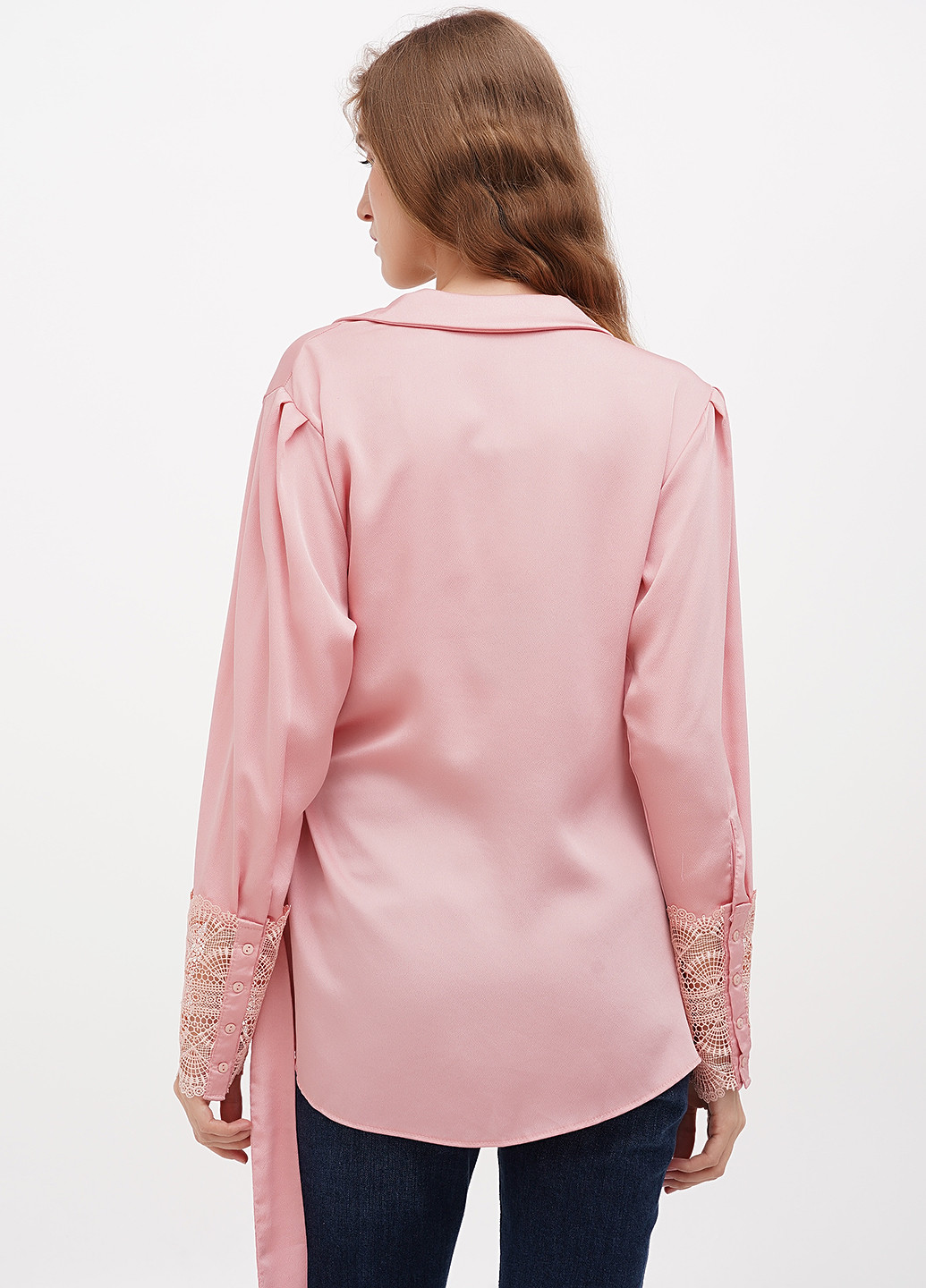 Пудрова блуза на запах Sassofono Club