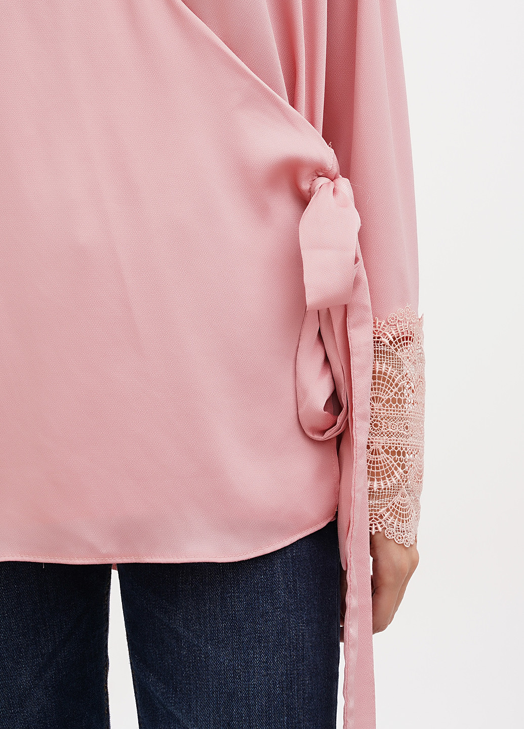Пудрова блуза на запах Sassofono Club