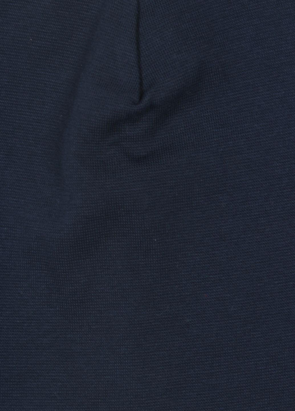 Шапка H&M однотонная тёмно-синяя кэжуал