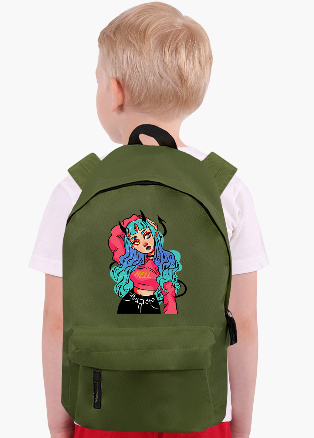 Детский рюкзак Дівчина демон (Cute Girl Illustration Art) (9263-2838) MobiPrint (229078026)