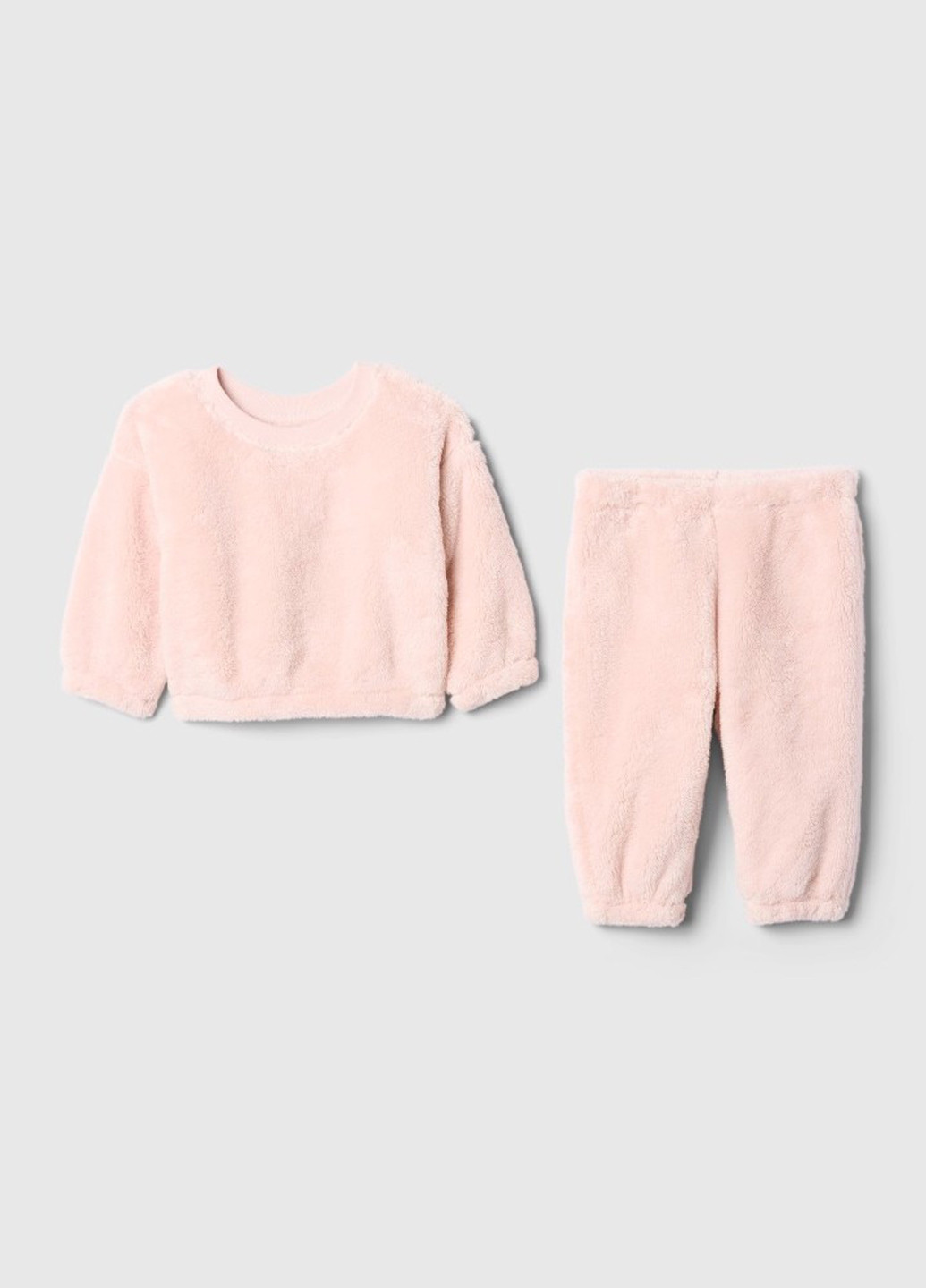 Пудровый демисезонный костюм (свитшот, брюки) брючный Gap