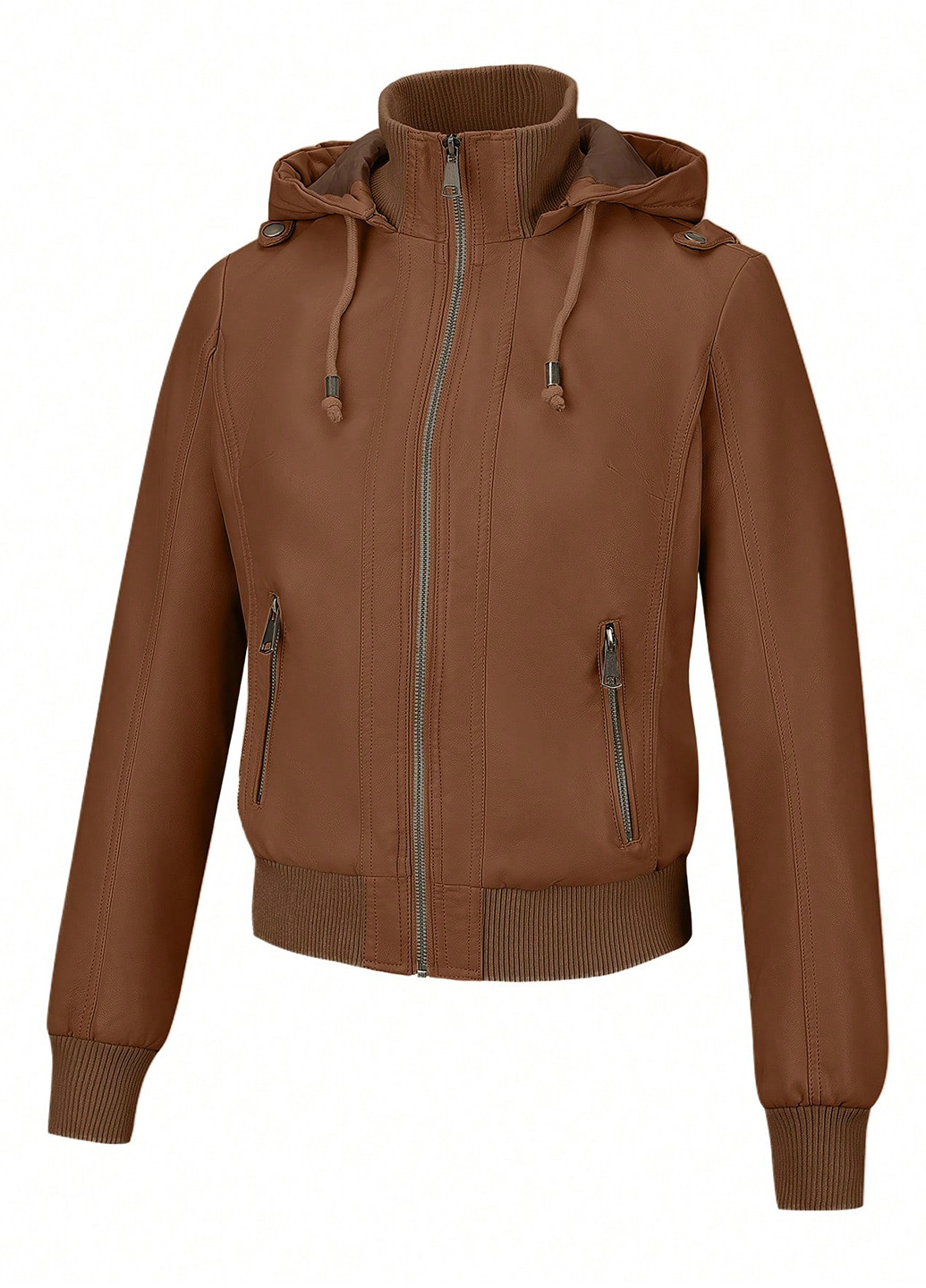 Коричнева демісезонна куртка SHEIN