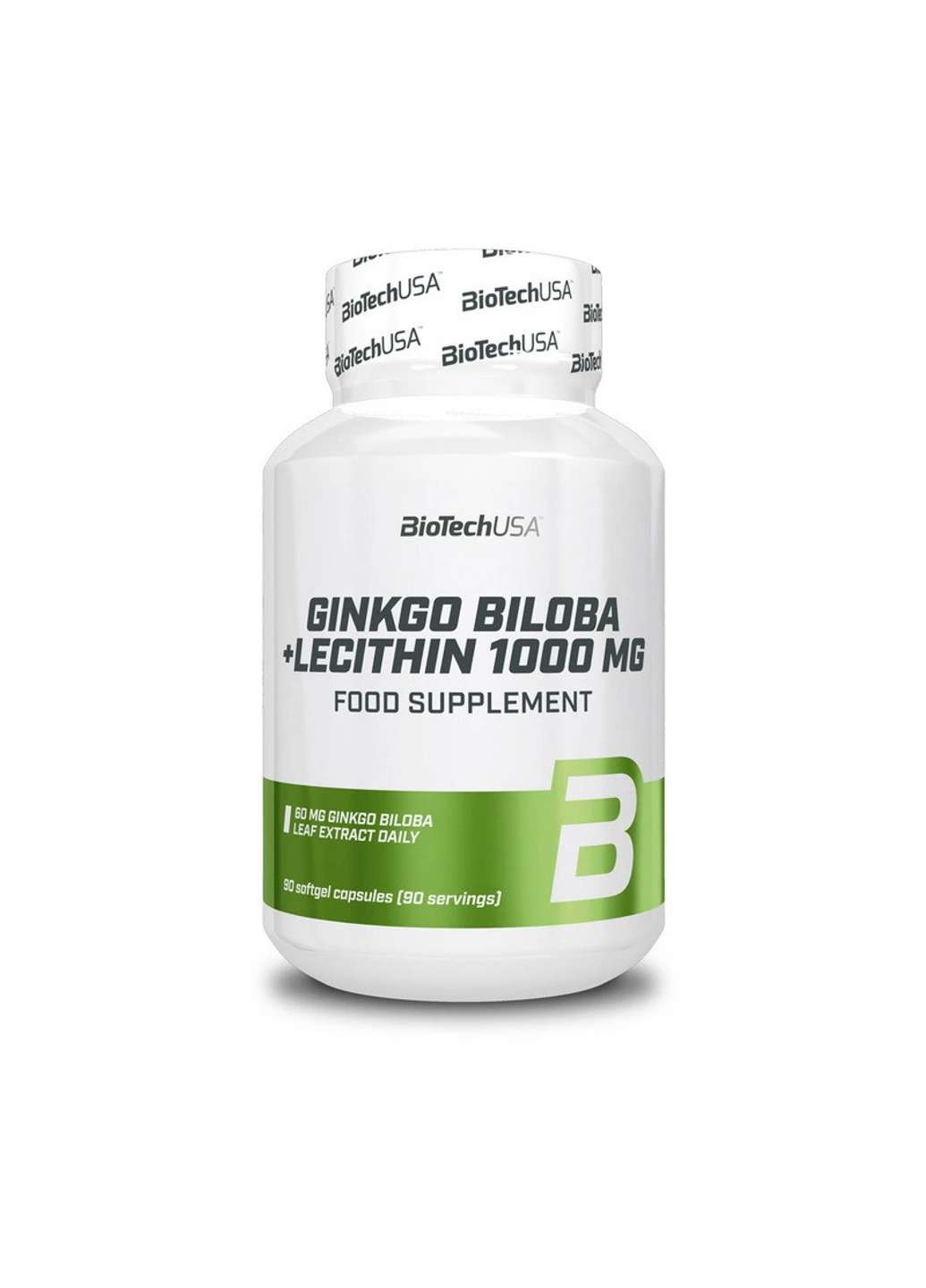 Гінкго білоба з лецитином BioTech Ginkgo Biloba + Lecithin тисячі mg (90 капс) біотеч Biotechusa (255407480)