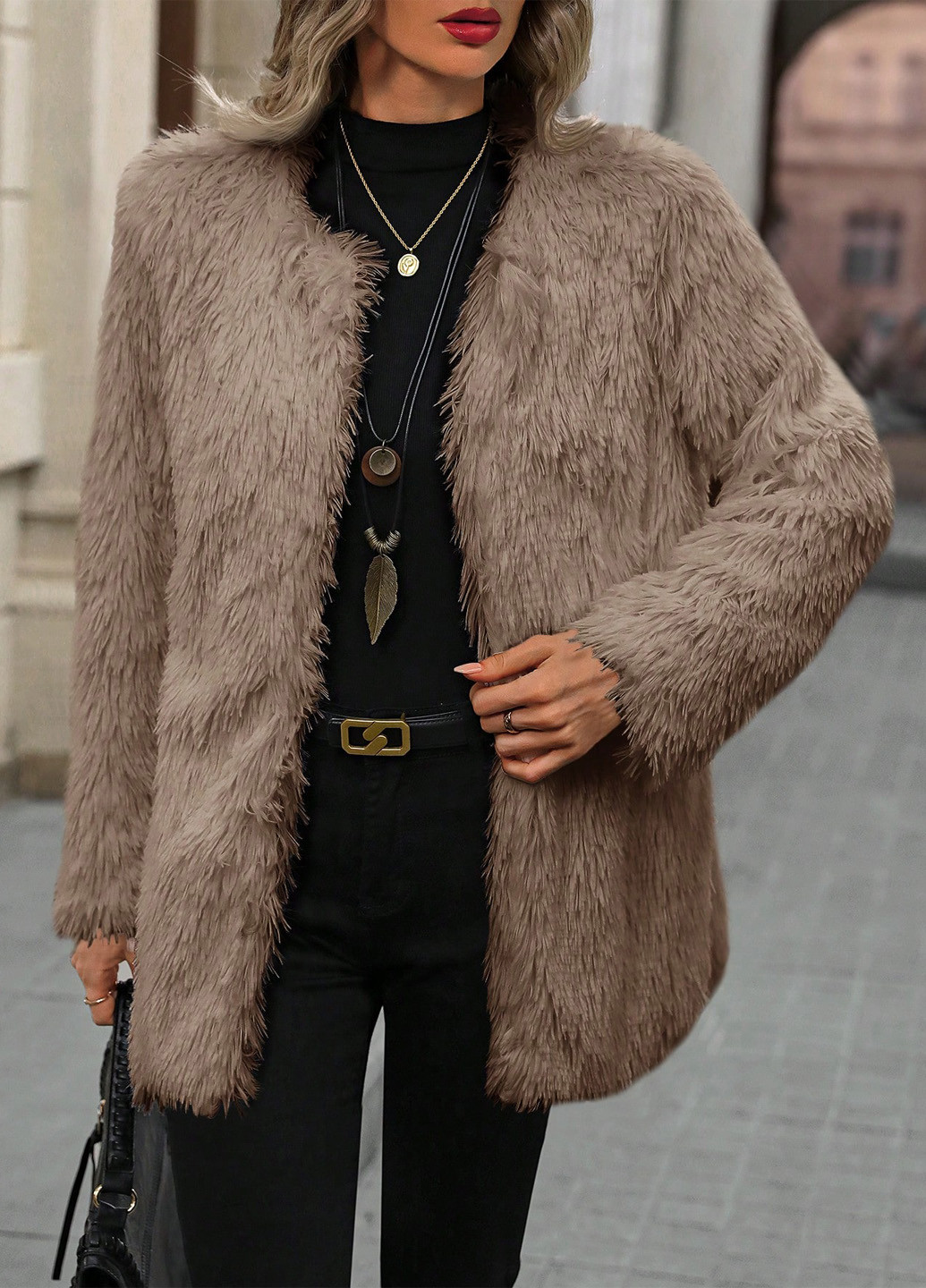 Полушубок SHEIN (341286138)