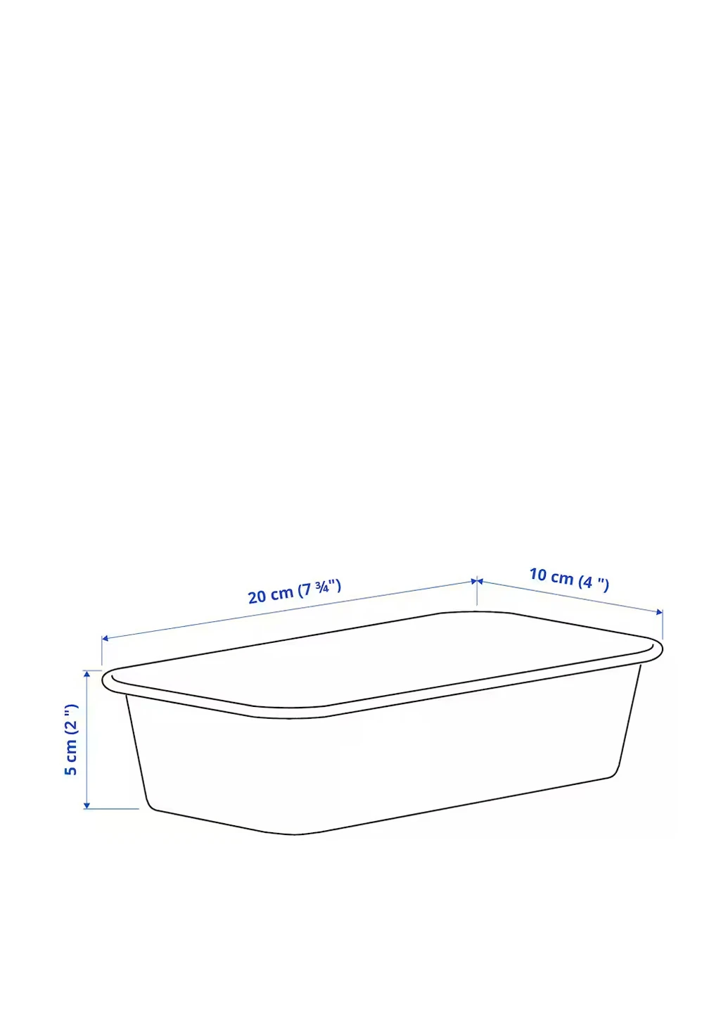 Органайзер (2 шт.), 10х5х20 см IKEA (265796005)